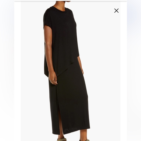 Sweaty Betty Black Mellow Midi Dress Size Small - Picture 4 of 11